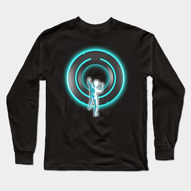 Rush - Starman with Tron Identity Disc Long Sleeve T-Shirt by RetroZest